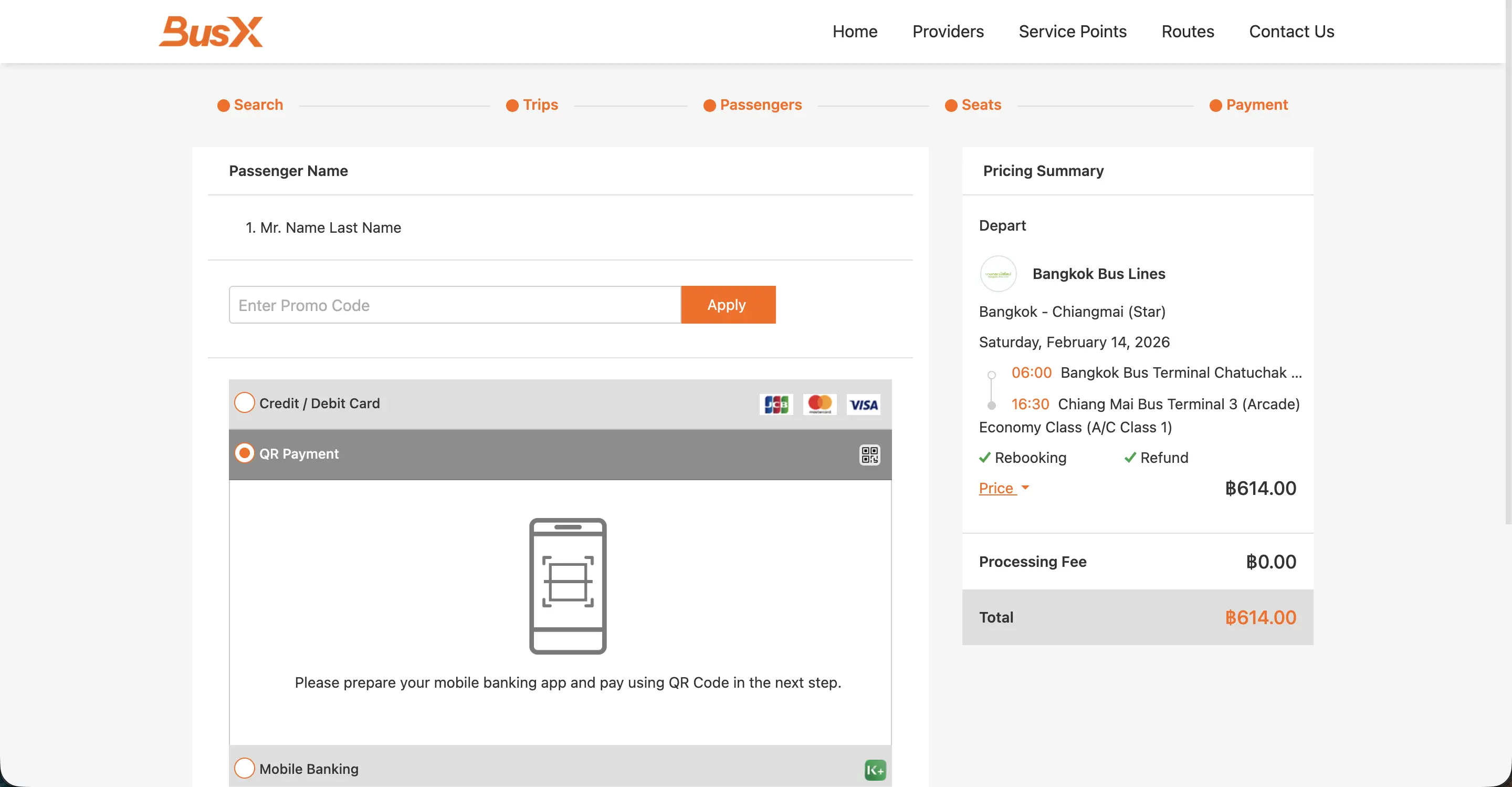 Step 5 - Make payment through your preferred method